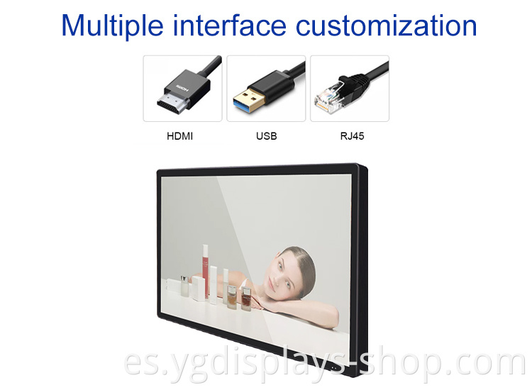 Wall-mounted LCD signage display